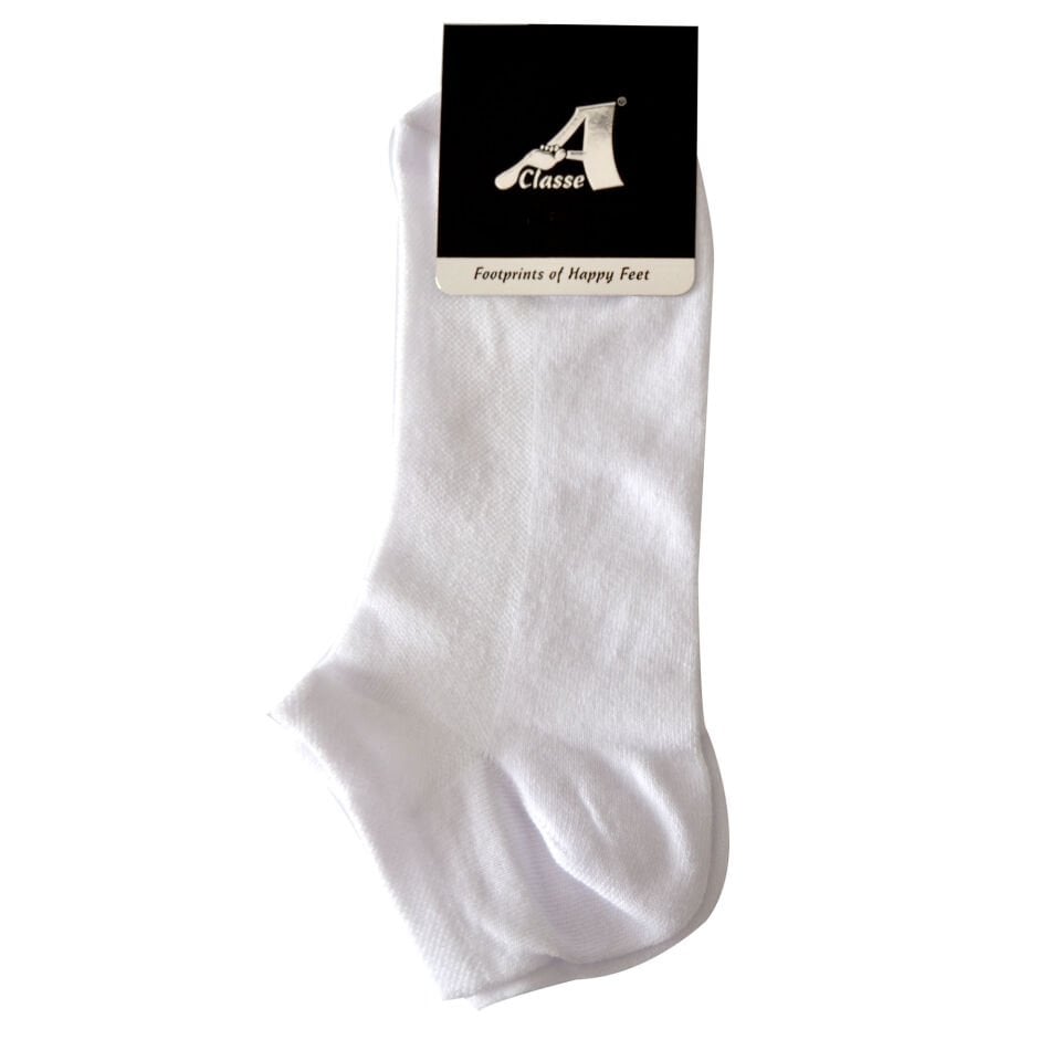 Pike Örgü Beyaz Erkek Patik Çorap