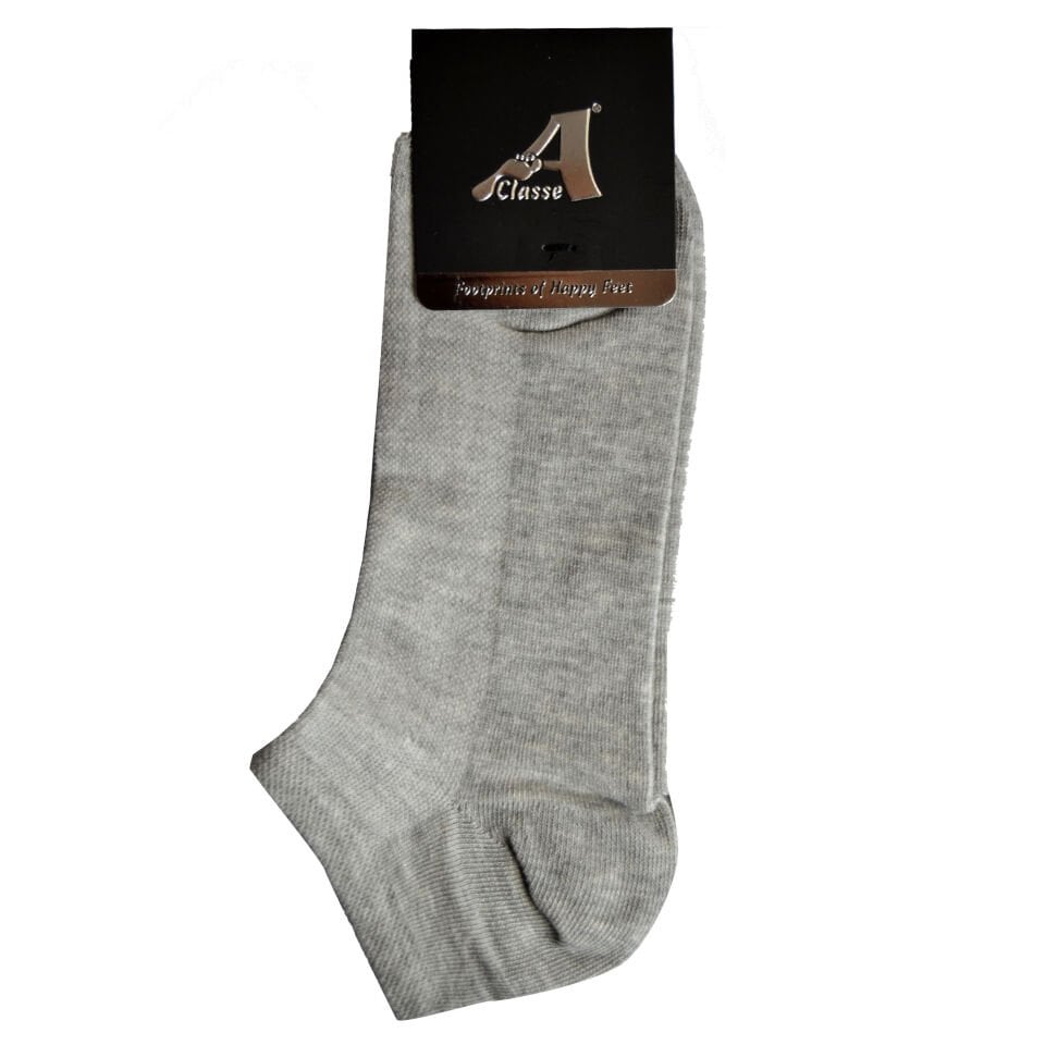 Pike Örgü Gri Erkek Patik Çorap