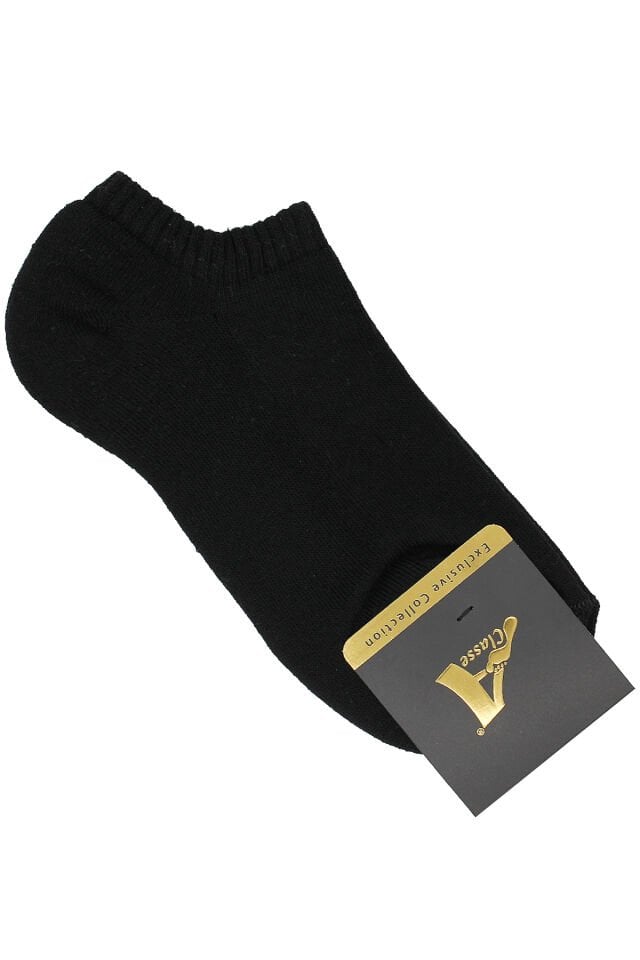 Tabanı Havlu Siyah Spor Patik Çorap