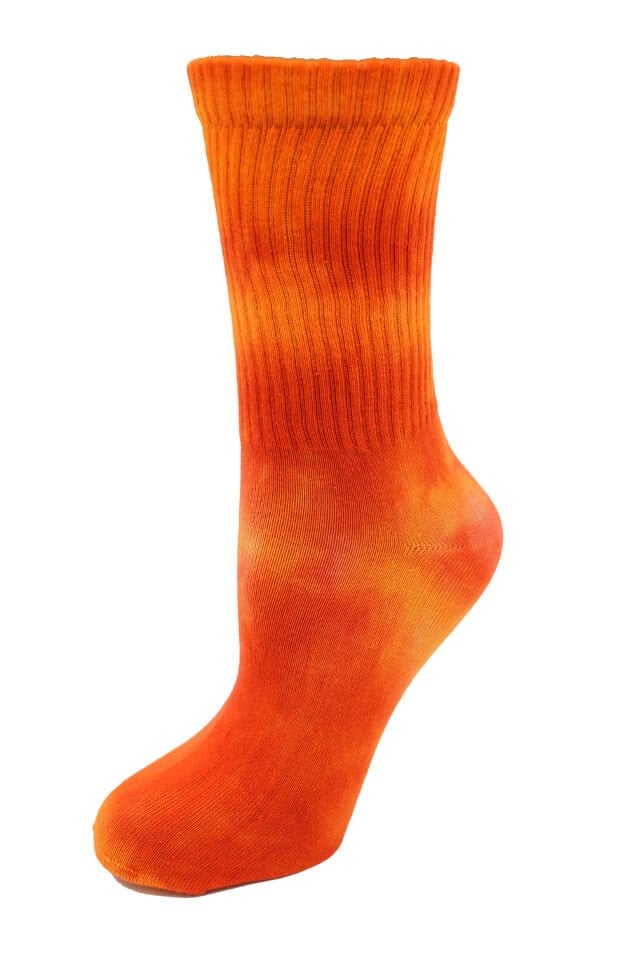 Turuncu Batik Spor Çorap